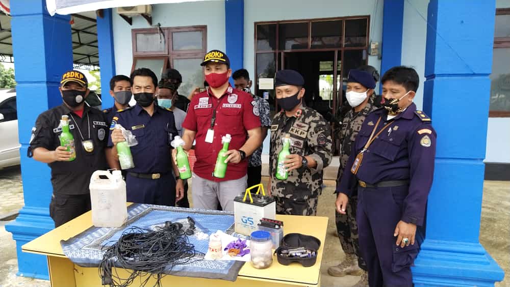 KKP Berhasil Tangkap Empat Pelaku Bom Ikan di Perairan Sulteng