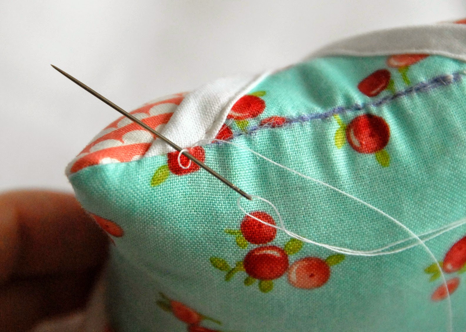 How To Hand Sew A Pillow Closed 