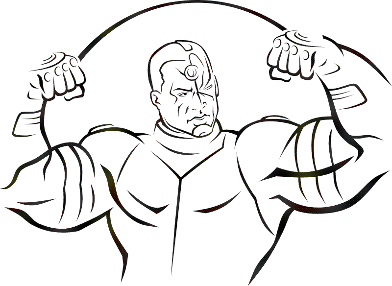 Cyborg Printable Coloring Pages - Photos