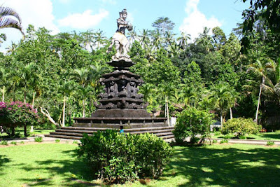 A Statue of Balinese Hero in Goa Gajah Gianyar