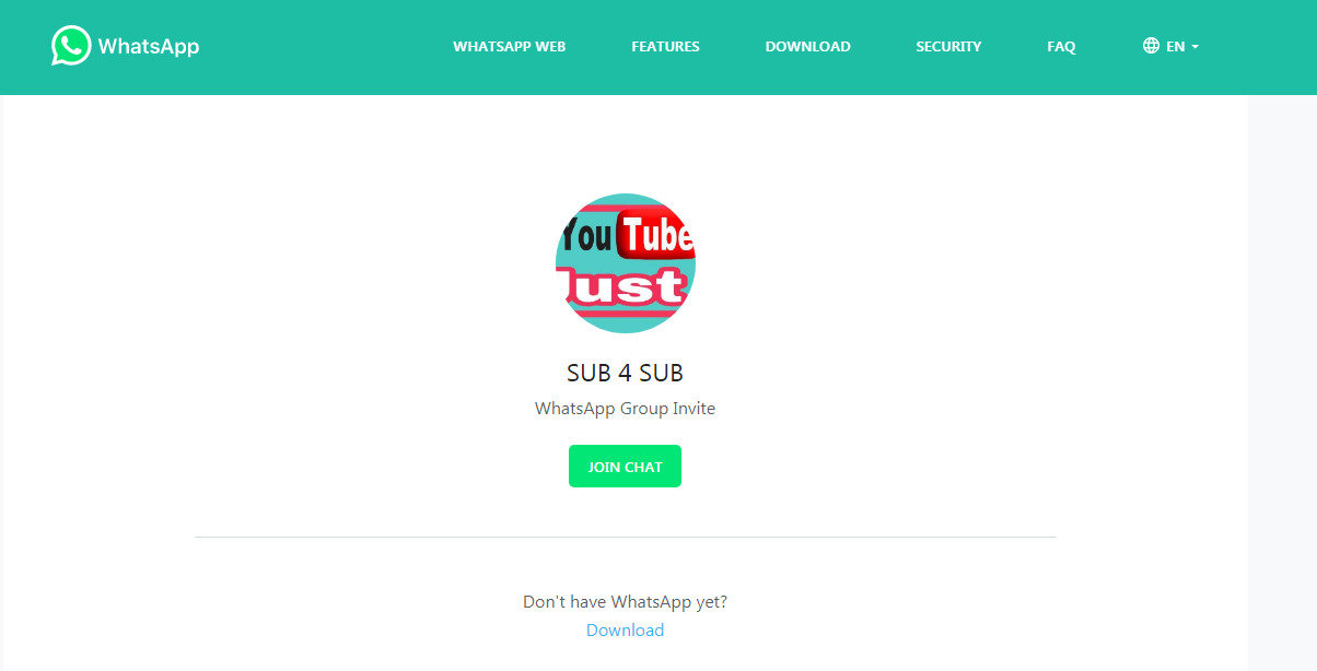Chat whatsapp group link