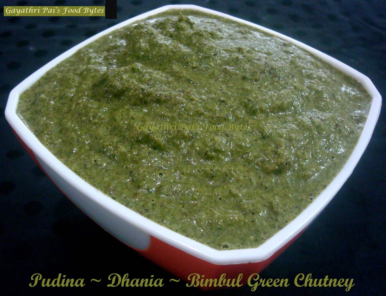 Gayathri Pai's Food Bytes Pudina (Mint Leaves) Dhania (Coriander