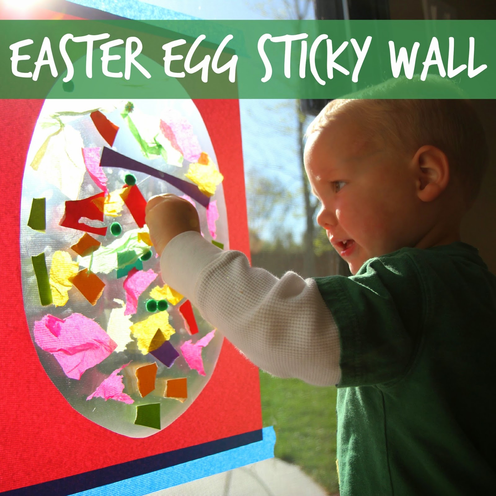 Toddler Approved! Sticky Easter Egg for Toddlers