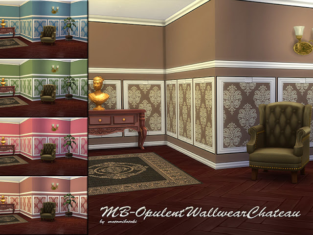 Стены с низкими панелями для Sims 4 со ссылкой для скачивания