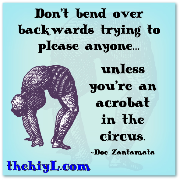 Dont Bend Over Backwards 