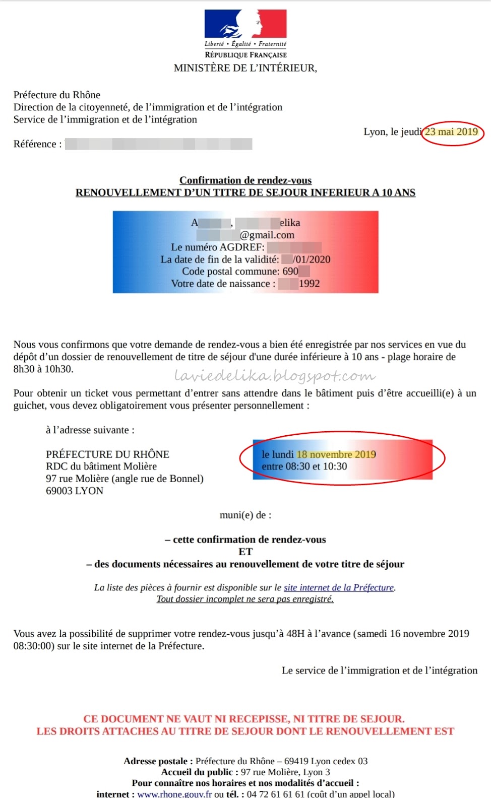 Perpanjangan Renouvellement Visa Long Sejour Di Prefecture