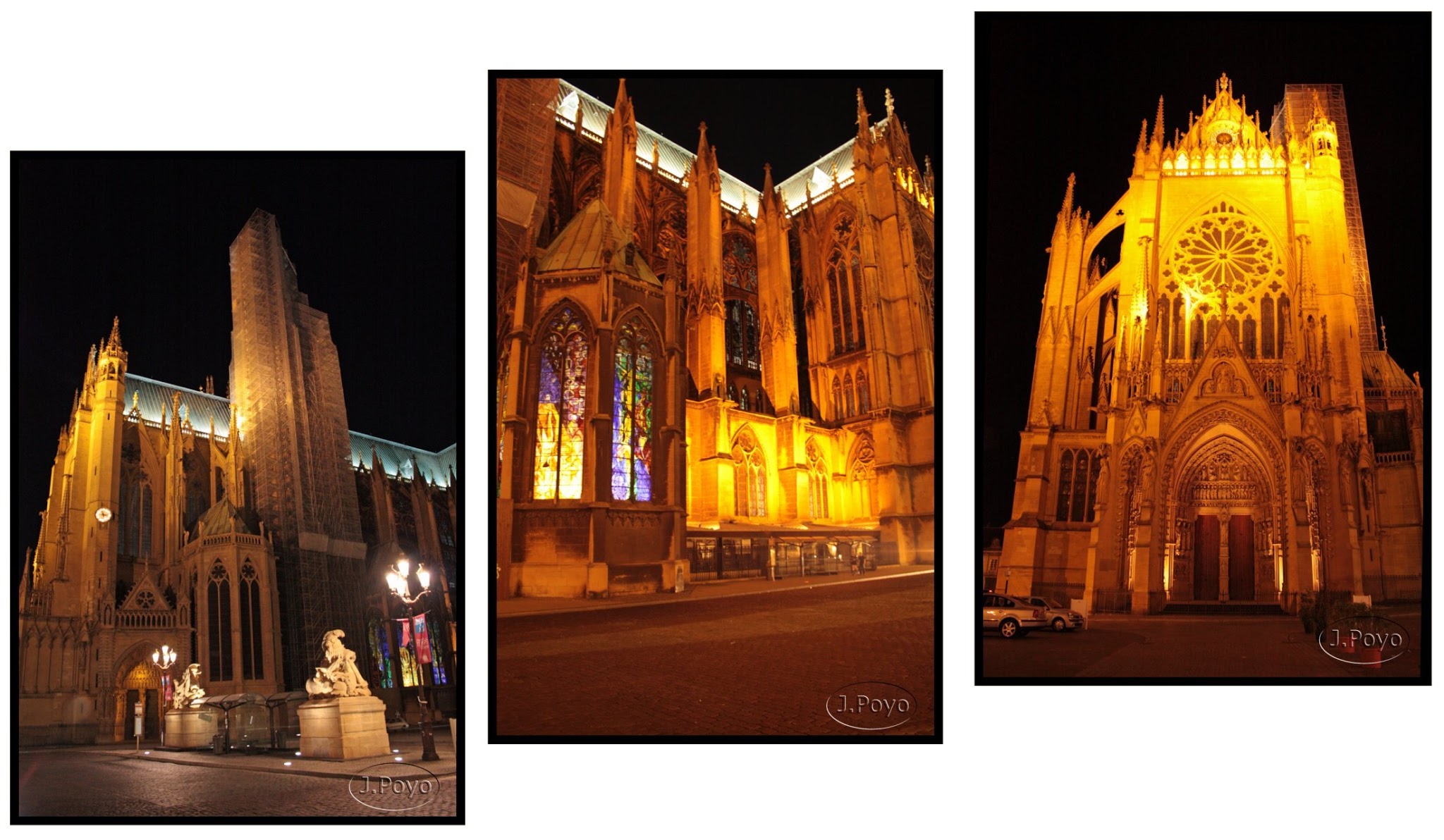 Catedral de Metz de noche