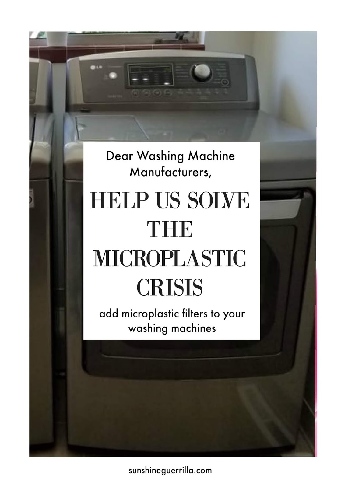 Washing Machine Manufacturers, You can Help End the Microfiber Crisis