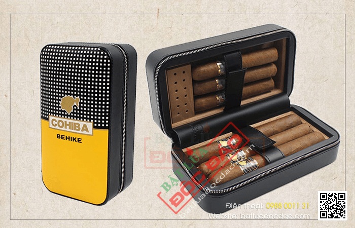 Mẫu hộp giữ ẩm xì gà, hộp đựng xì gà Cohiba mini 6 điếu Hop-dung-xi-ga-cohiba