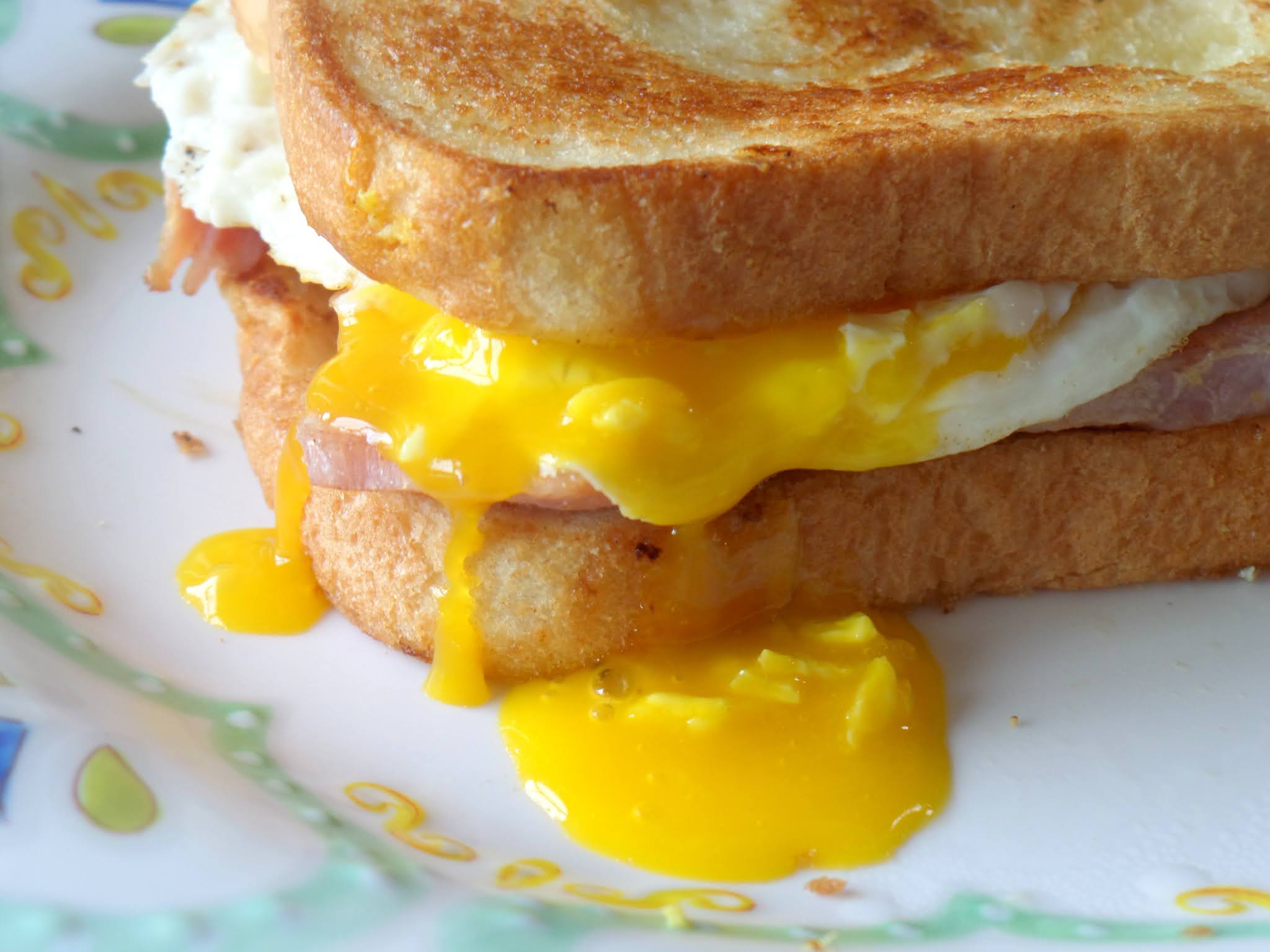 Welcome Home Blog: Fried Egg and Ham Sandwich