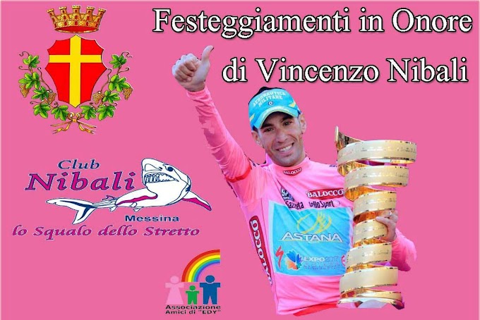Messina festeggia il campione Nibali
