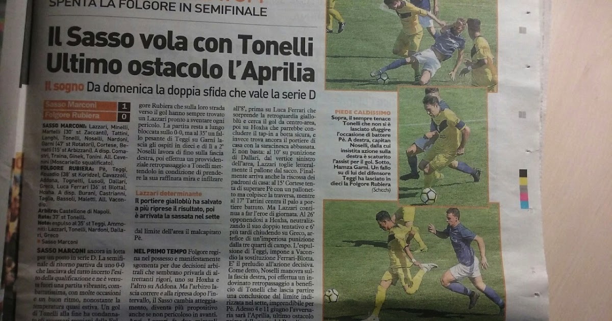 Bologna Sport Time LND Emilia Romagna Fra il Sasso Marconi e la promozione in Serie D resta