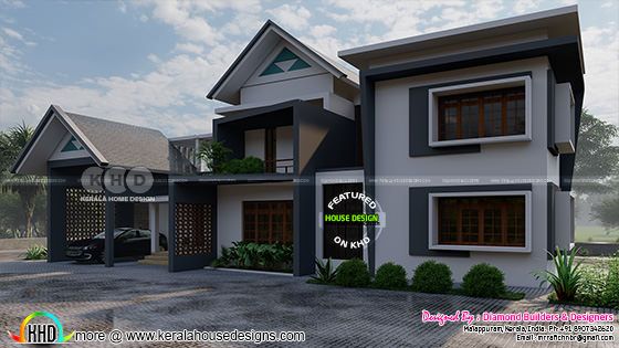 Mixed roof house design