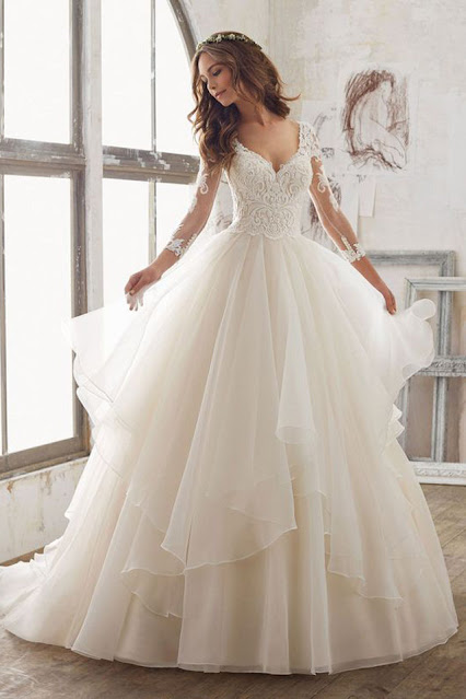 صور فساتين اعراس 2021 ، احدث تشكيلة فساتين اعراس لجمالك