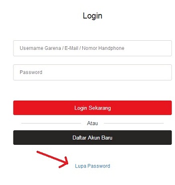 Mengatasi Lupa Password Akun Garena Indonesia Gividia