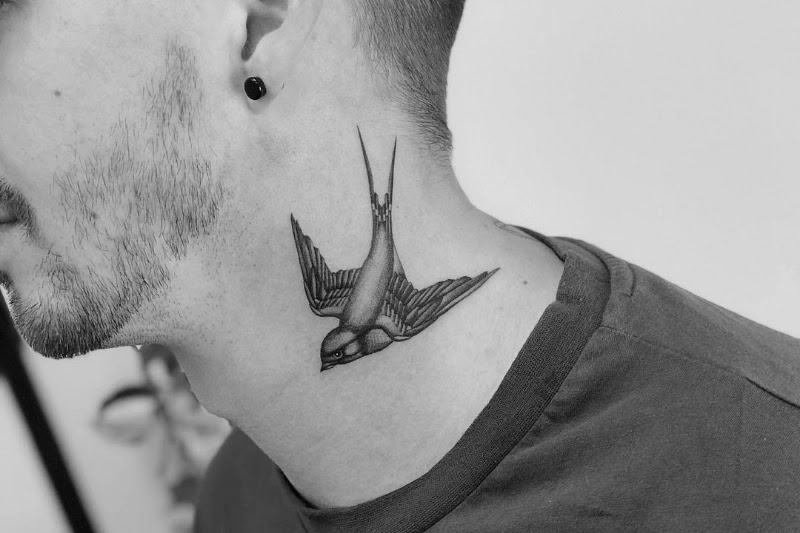 95 Brilliant Birds Tattoos On Neck  Tattoo Designs  TattoosBagcom