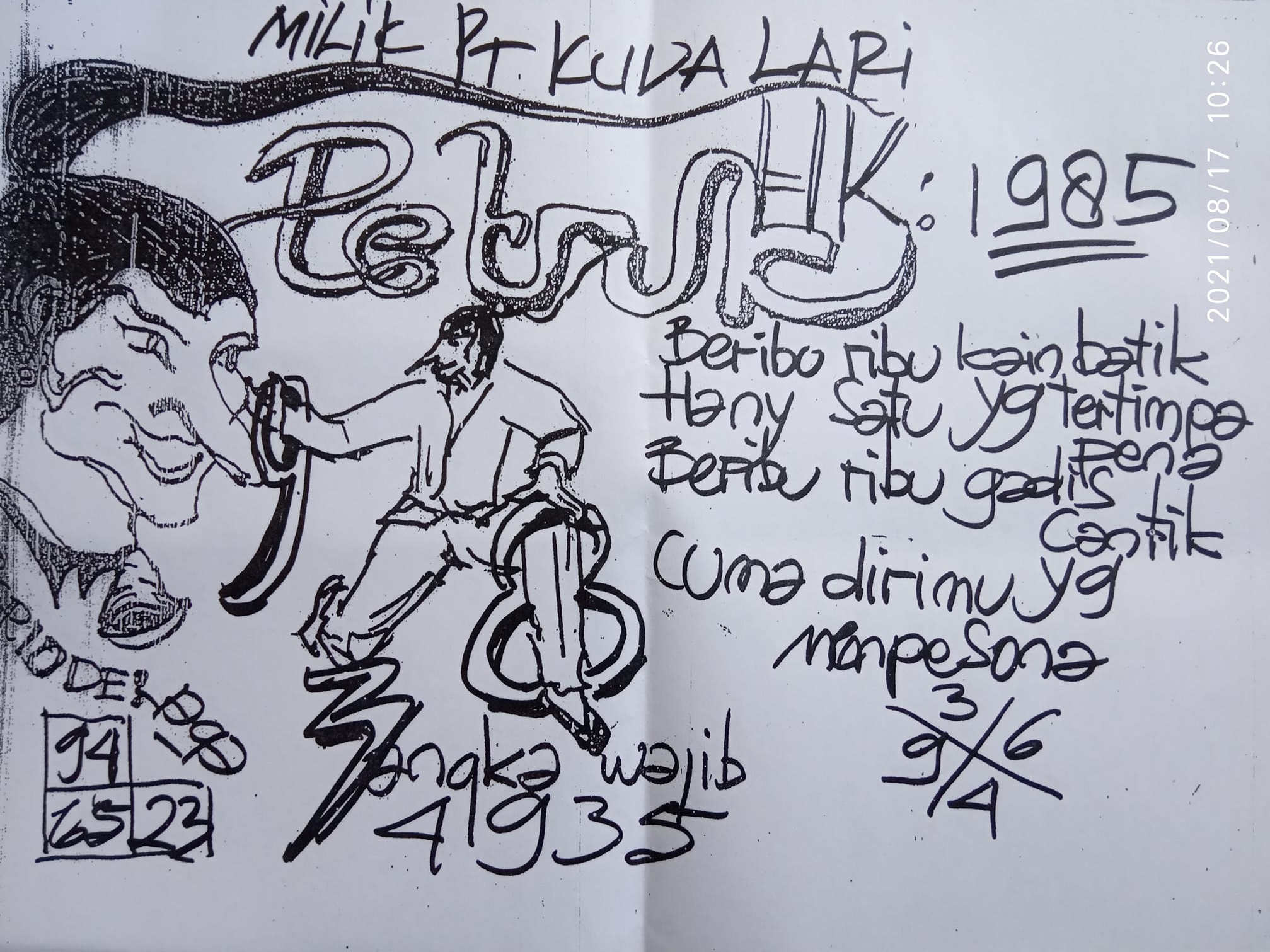 Syair Kampleng Hongkong Selasa 17 Agustus 2021 KAMPLENG HK