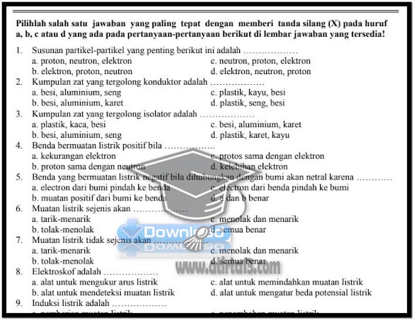 Contoh Soal Uts Ipa Smp Kelas 9 Semester 1