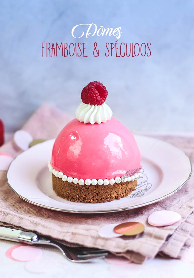 entremet framboise spéculoos