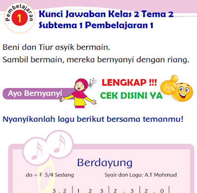 Kunci Jawaban Kelas 2 Tema 2 Subtema 1 Pembelajaran 1 www.simplenews.me