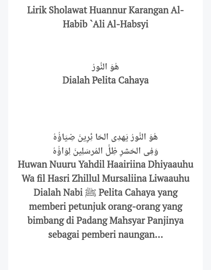 Indonesia versi sholawat lirik qulub tibbil Sholawat Tibbil