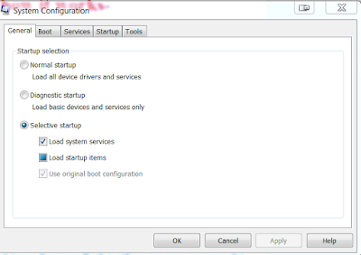 msconfig windows utility