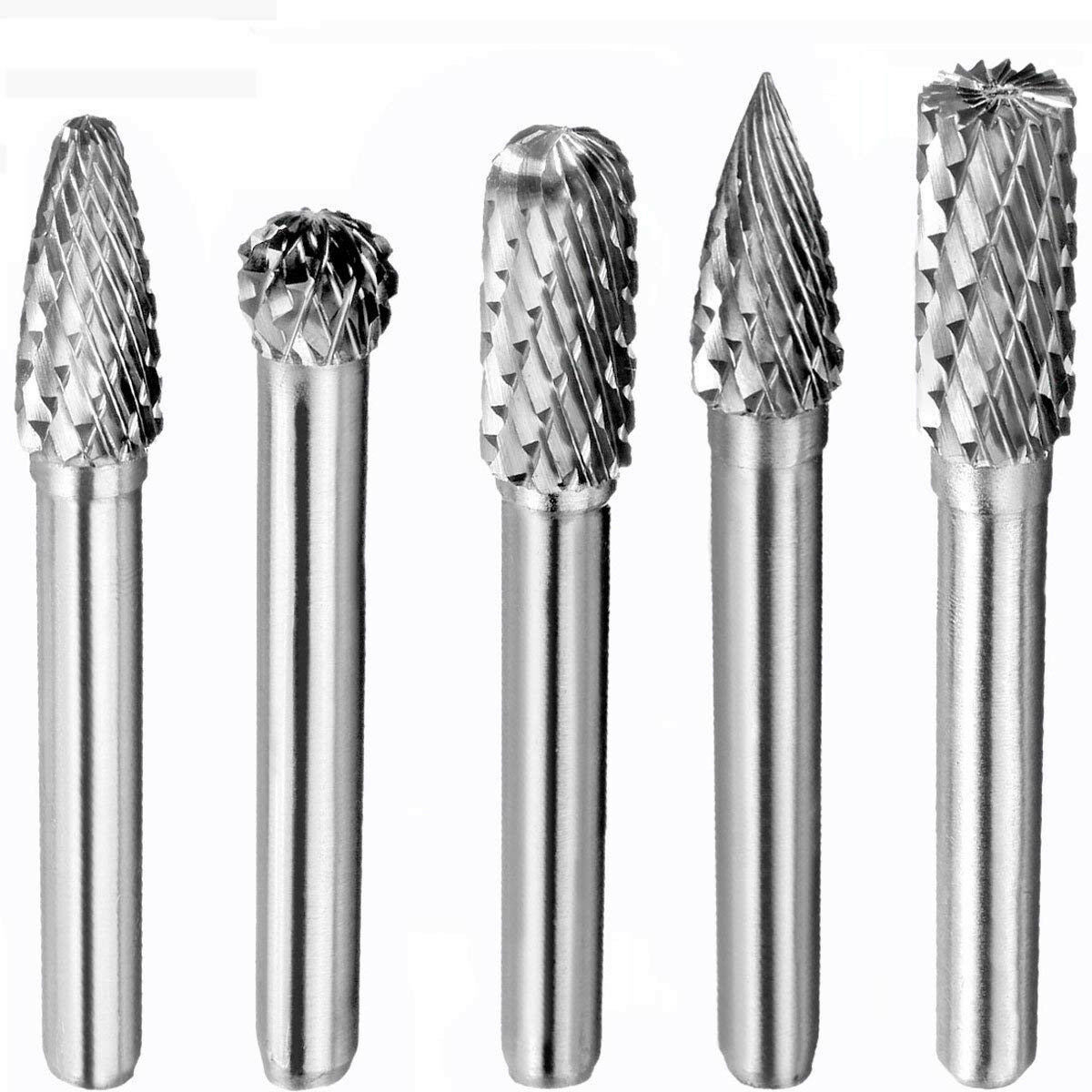 Double Cut Burr Bit Tungsten Carbide Rotary Die Grinder Hown store