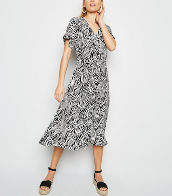 New Look midi zebra dress review