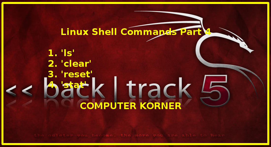 Linux Shell Commands Part 4 COMPUTER KORNER