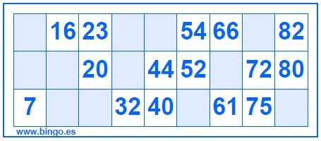 Cuantos numeros tiene el bingo