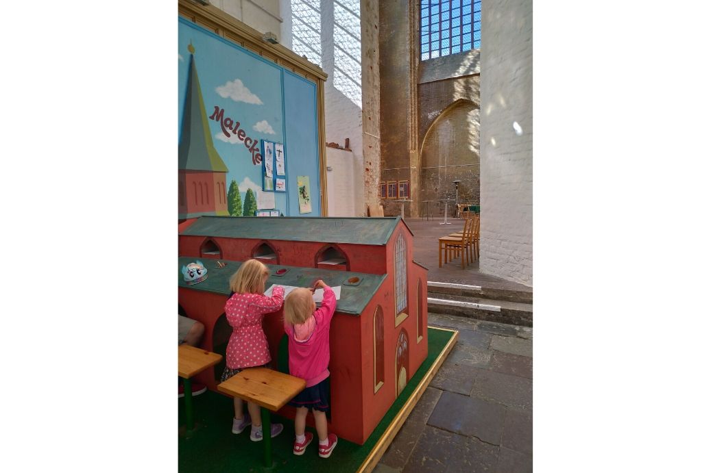 dětský koutek v kostele Panny Marie ve Stralsundu