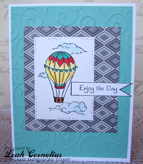 Great Impressions, Leah Cornelius, hot air balloon, friendship card