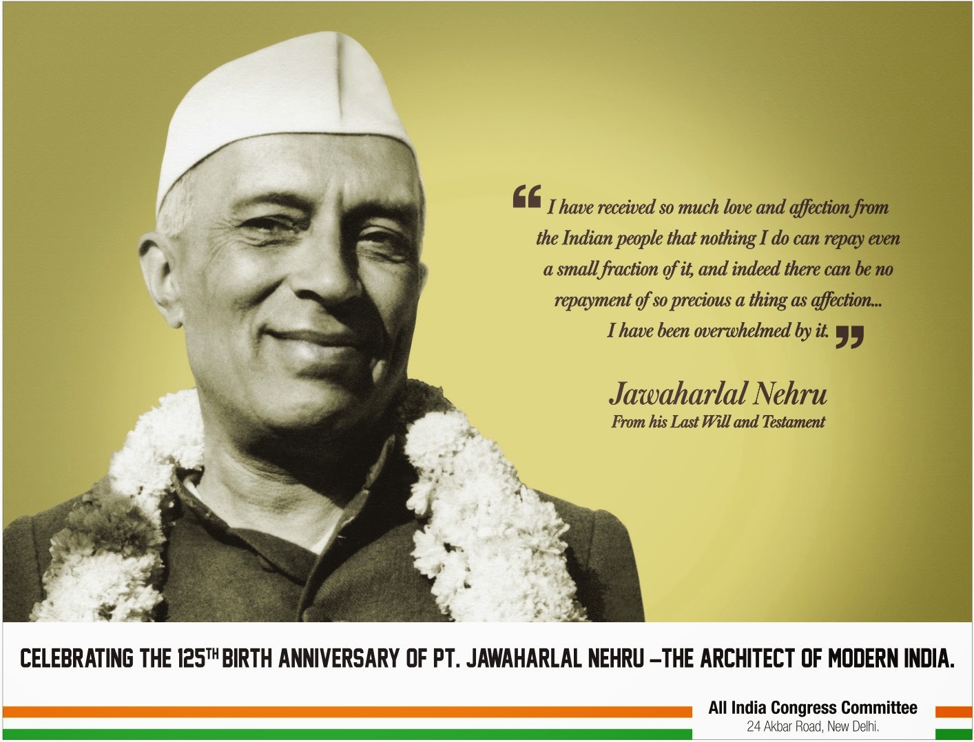 short biography of pandit jawaharlal nehru