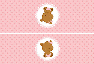 Teddy Bear in Polka Dots: Free Printable Mini Kit.