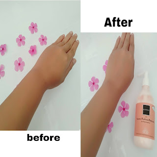 Hasil pemakaian body lotion Scarlett Jolly