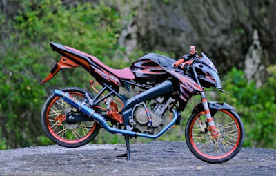 Modifikasi Velg Jari-jari Motor Vixion