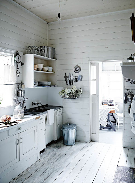 Michelle Douglas's white vintage home in Byron Bay, Australia