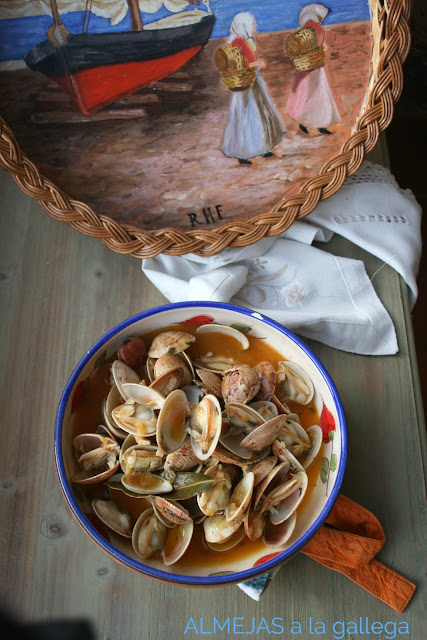 almejas a la gallega, almeja roja