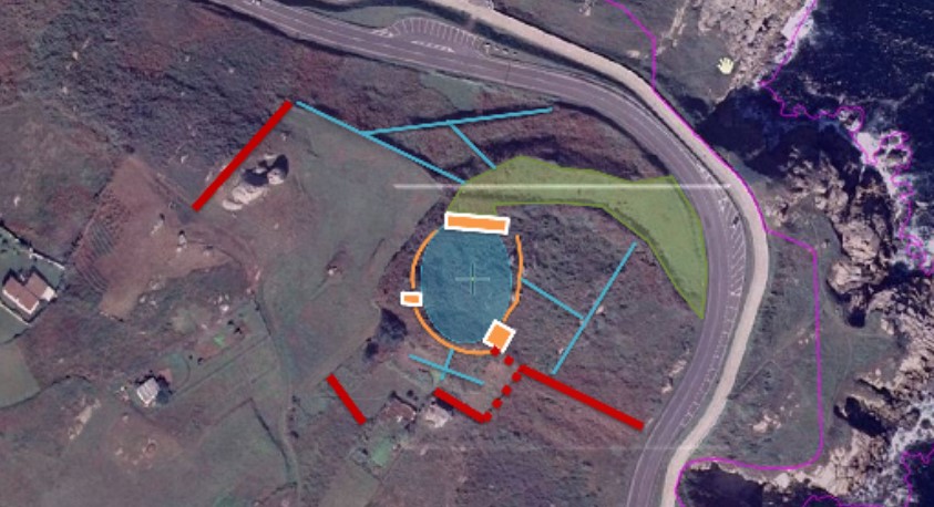 ArqueoLugares Castro de BURELA prox. Foz. Lugo. Galicia (E)