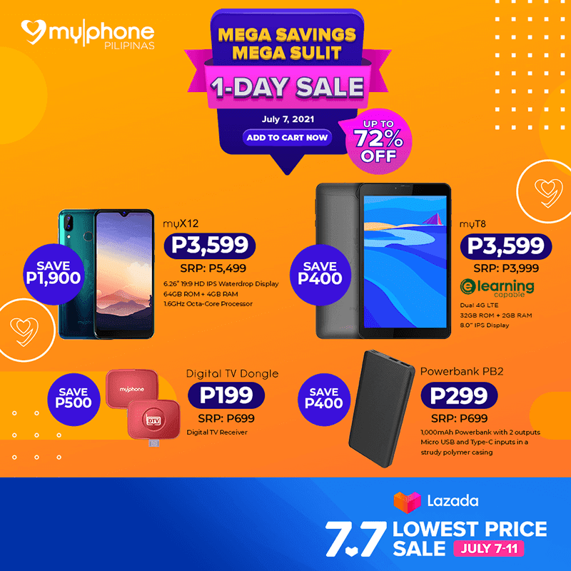 Some of the MyPhone items that will be more affordable during Lazada's big sale event