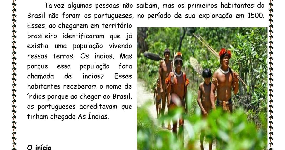 Os primeiros habitantes do Brasil Os primeiros habitantes do Brasil Os primeiros habitantes do Brasil Os primeiros habitantes do Brasil