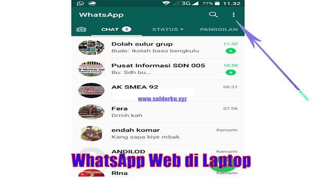 cara menggunakan WhatsApp Web di Laptop 