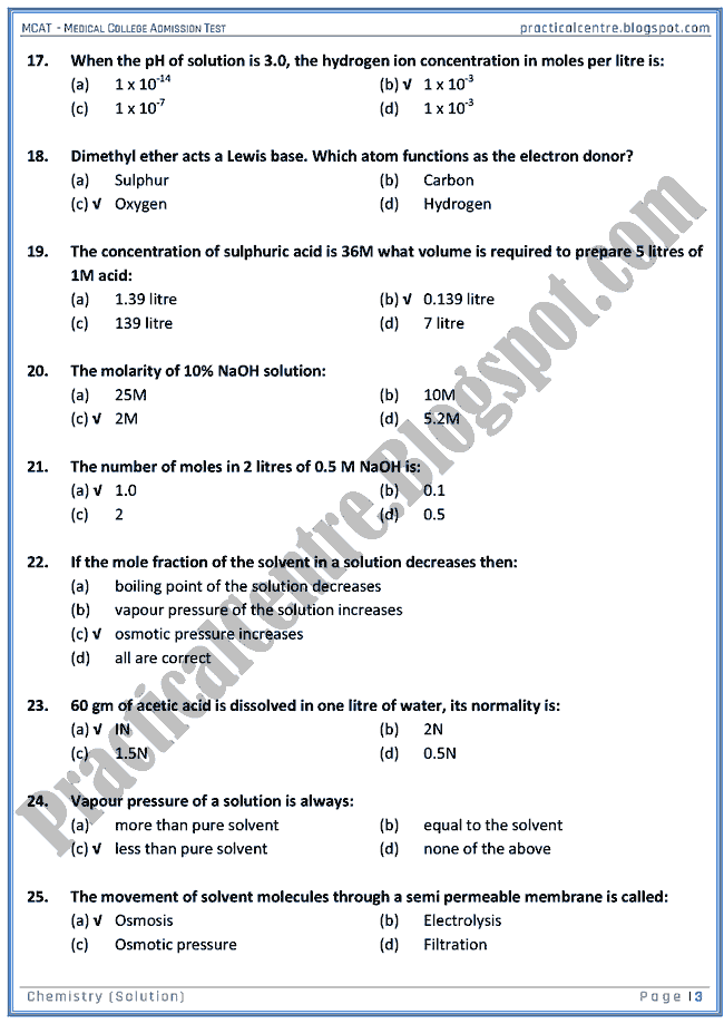 mcat-chemistry-solution-mcqs-for-medical-college-admission-test