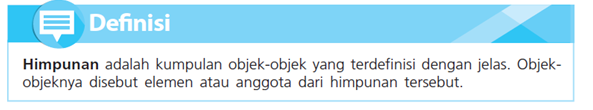 definisi himpunan