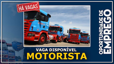 vaga para motorista carreteiro