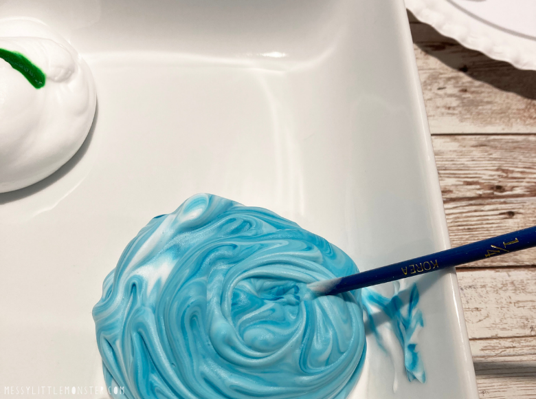Shaving cream paint for shaving cream craft