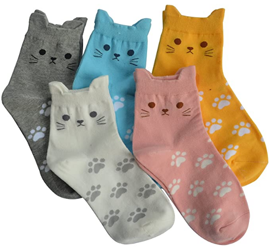 funny cat socks