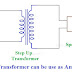 Can a step-up transformer be used as an amplifier?