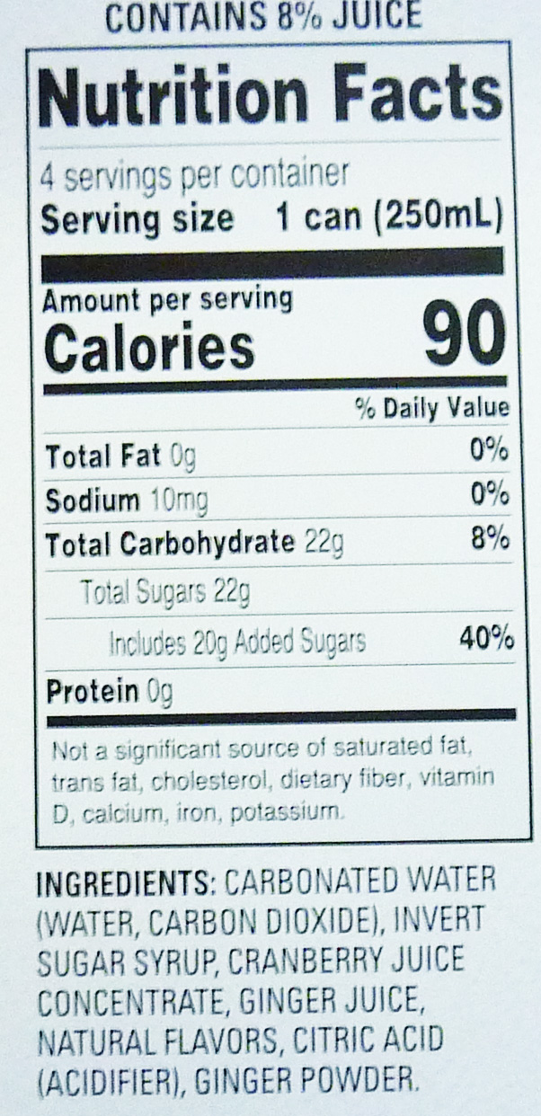 What's Good at Trader Joe's? Trader Joe's Sparkling Cranberry & Ginger Beverage