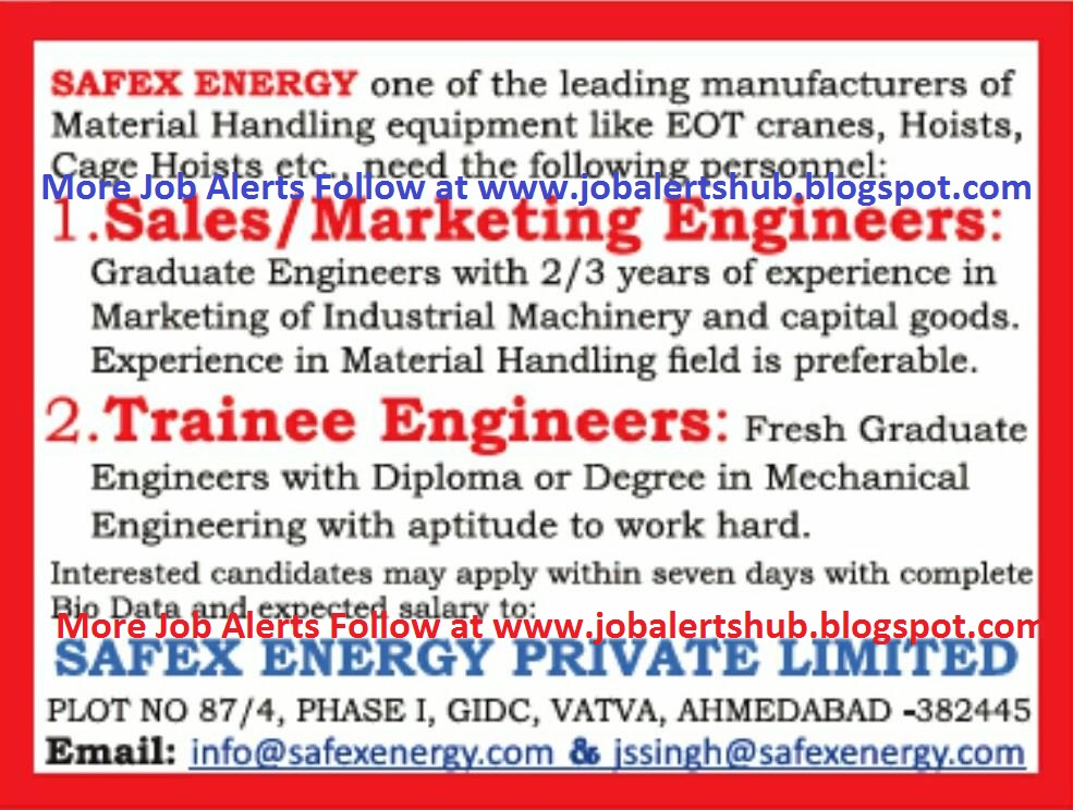 safex freshers trainee